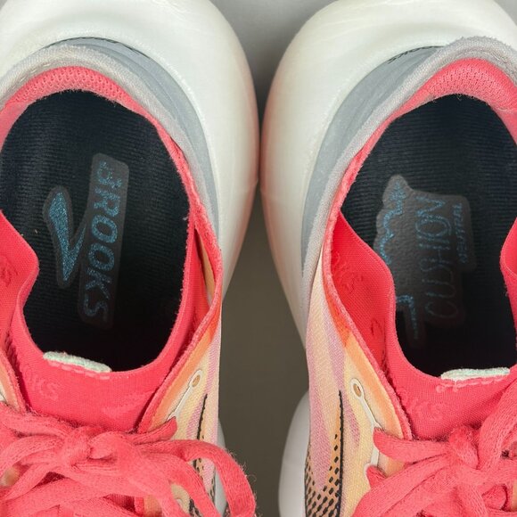 Brooks Aurora BL Running Shoes Womens 8.5 Gray Coral Low Top Lace Up - Picture 8 of 10